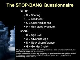 Image result for STOP-Bang Questionnaire