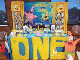 Spongebob Birthday Party Ideas Photo 2 Of 17 Spongebob Birthday Party Spongebob Party Spongebob Birthday Party Decorations