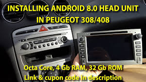Install Android Head Unit In Peugeot 308 2007 2014 From Seicane Com En Sub Cc Youtube