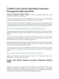 Selamat datang di web sunarto s kom 2019 11 12 11:04:58, formatif 2 matematika sd kelas 1 semester ganjil ta 2015 2016 kurikulum 2013. Contoh Soal Literasi Membaca Asesmen Kompetensi Minimal Akm