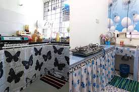 Jadi bolehlah cuba cara diy kabinet dapur yang ditunjukkan oleh adiha adib melalui facebook ni. Langsir Diy Tutup Ruang Bawah Singki Untuk Dapur Belum Ada Kabinet Vanilla Kismis