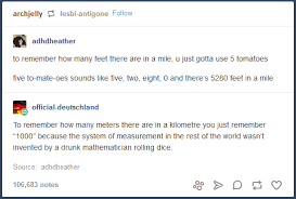 How many metres in a mile. How Many Feet Are In A Mile Gotta Remember 5 Tomatoes Resetera