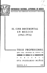 El cine documental en Mexico (1963-1976)