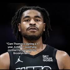 Cam Thomas Inks 1-Year Deal with Brooklyn Nets