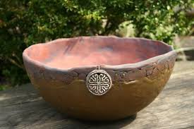 Miniteich Keramik Gross Fur Wasserpflanzen Zwergseerosen Gartenkeramik Keramikschale Vogeltranke Vogelbad Schussel Gartendeko Ceramic Bowls Ceramics Bird Bath Bowl