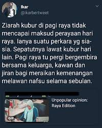 Cara lafaz takbir hari raya. Ziarah Kubur Pada Hari Raya Aidilfitri Perbuatan Yang Sia Sia Netizen Berbalah Fokus Cari Infonet