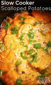 Best ever cheesy bacon potatoes | barefeet in the kitchen. Slow Cooker Scalloped Potatoes Family Fresh Meals