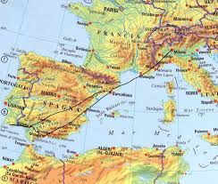 ✈voli economici per il portogallo. La Cartina Del Percorso Viaggio In Spagna E Portogallo