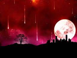 The red moon catapults them into a parallel dimension, one where a dangerous predator hunts them by moonlight. Comet Wallpaper Hd Red Moon Anime Background 1600x1200 Wallpaper Teahub Io