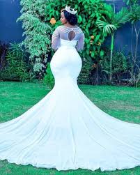 Image May Contain 1 Person Outdoor African Wedding Attire Wedding Dresses Taffeta Wedding Gowns Mermaid
