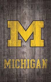 University Of Michigan Wolverines Wall Art Distressed Gray Wood Plaque University Of Michigan Wolverines Michigan Art Michigan Wolverines Football