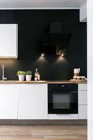 Quelle Peinture Pour Une Cuisine Blanche Cuisine Blanche Cuisine Moderne Mur Noir