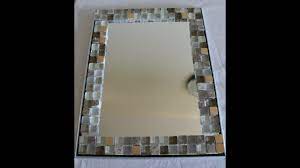 It will look simply gorgeous and you can go for simple as well as colorful frame all you need is a simple mirror and turn it into the most gorgeous tile mirror for your bathroom. Diy Home Decor Glass Tile Mirror Frame Yolanda Soto Lopez Youtube