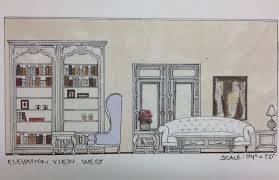 Upgrade your cozy escapes with these modern bedroom ideas. Interior Design Sketching And Space Planning Of A Living Room Elevation View Living Room Elevation Fancy Living Rooms Interior Sketch