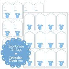 Blank baby onesie tag template. Printable Baby Shower Gift Tags Baby Shower Printables Printable Baby Gift Tags Onesie Gift