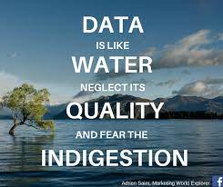 Data Is Like Water Quote On Data Analytics And Data Quality By Adrien Saint On Canva