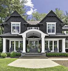 Check spelling or type a new query. Dark Cedar Shaker Exterior Home Bunch Interior Design Ideas