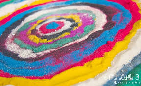 Rangoli Inspired Sand Art Colored Sand Crafts Sand Art Sand Art For Kids