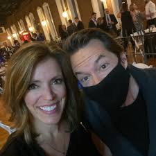 Celebrating @kirstenflory as incoming @lawrencechamber chair this evening  with my fave +one!