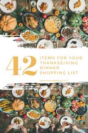 · for every thanksgiving dinner purchased, one meal will be donated to the greater chicago food depository. 42 Items For Your Thanksgiving Dinner Shopping List Toot Sweet 4 Two