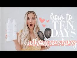 5 days to diy natural living How I Go 10 Days Without Washing My Hair Hair Training Tips My Routine Becca Bristow Youtube