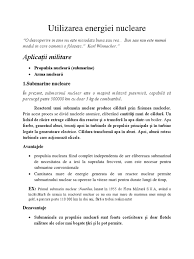 Aşa că, în mod natural, trebuie să existe o serie de avantaje şi dezavantaje ale energiei solare. Utilizarea Energiei Nucleare