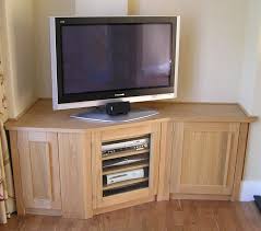 Oak Tv Corner Unit With Images Corner Tv Unit Living Room Corner Alcove Tv Unit