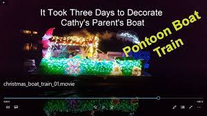 Get crafting now and have a happy holiday! Christmas Boat Train Pontoon Boat Turned Into A Christmas Train Youtube