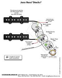 J bass upgrade wiring kit fits fender jazz bass cts pots orange drop.047uf cap. Bass Pickup Wiring Jazz Bass Stacks By Basslines Usa Bass Guitar Pickups Bass Guitar Parts Fender Bass Guitar