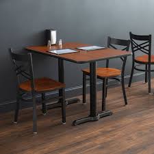 Begin your restaurant planning around these reversible laminate table tops, choose the color that best suits your decor. Lancaster Table Seating 30 X 42 Laminated Rectangular Table Top Reversible Walnut Oak