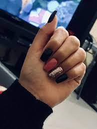 For an extra touch of glamour you can use glitter on feature nails or even on the tips as part of the design. 59 Cute Fall Nails Which Work For Every Age Nails Nailart Fallnails Fall Acrylic Nails Cute Nails For Fall Cute Acrylic Nails