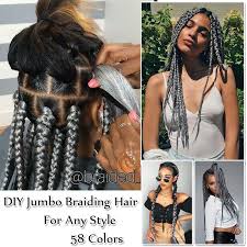 Learn how to master some of the cutest braid hairstyles with these easy diy tutorials! 5 Packs Jumbo Hair Extensions Kanekalon Braiding Hair Box Twist Braids For Human Ebay