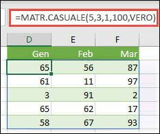 Funzione Randarray Supporto Di Office