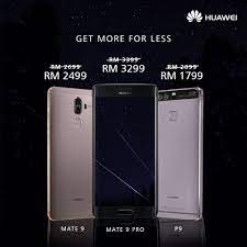 Oddly enough, huawei malaysia did not reveal the retail prices of the p9 series in malaysia in today's announcement; Huawei P9 Mate 9 And Mate 9 Pro Now Available At Lower Prices P10 Plus Available In Greenery And Dazzling Blue Gadgetmtech