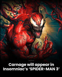 Carnage is reportedly set to appear in Insomniac's 'SPIDER-MAN 3'