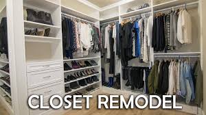 An expandable closet organizer is your first step to closet awesomeness. Walk In Closet Remodel Diy Youtube