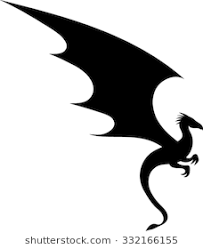 Dragon Silhouette Vector Illustration Dragon Silhouette Cartoon Silhouette Silhouette Art