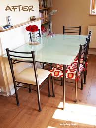 Painting A Glass Table Top Glass Kitchen Tables Glass Top Table Glass Dining Table