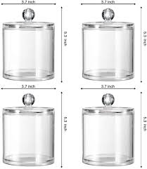 Our glass apothecary jars are great for a number of uses ranging from making your own candles to simply using them for decorative storage. Black 15 Oz Apothecary Jars Qtip Holder Makeup Organizer For Cotton Balls Swabs Pads Bath Salts Sheechung 4 Pack Plastic Acrylic Bathroom Vanity Countertop Canister Jars With Storage Lid Bathroom Storage Organization Home