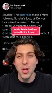 Broncos Waive RB Melvin Gordon: Unexpected Move