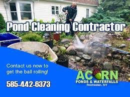 Pond Cleaning Contractor Rochester New York Ny Near Me Pond Cleaning Pond Water Features Pond Maintenance
