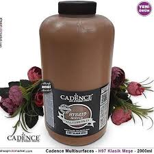 Akrilik boya cadence su bazlı özelliğe sahiptir. Cadence Boya 2lt Eskimis Beyaz Multi Surface H03 Ahsap Hobi Market