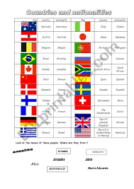 Country name cards are also included for your child to match the names of the countries with the appropriate flag. Countries And Nationalities In English African Countries With Flags Maps And Capitals Cute766