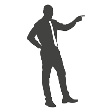 Young Businessman Pointing Finger Ad Affiliate Affiliate Businessman Pointing Finger Young Business Man Pointing Fingers Human Silhouette