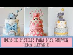 Ideas De Pasteles Para Baby Shower Tema Elefante By Imagenes De Tortas Decoradas