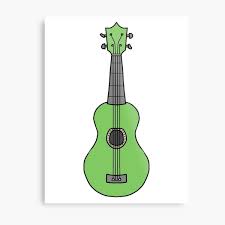 Download and print in pdf or midi free sheet music for over the rainbow by judy garland arranged by yocker for piano (solo). Green Ukulele Wall Art Redbubble