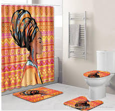 African american bathroom accessories at african american expressions we only believe in providing the best quality and there is no exception regarding the addition to our home décor line. 2021 African Bath Mats Set Price Bathroom Shower Curtain And Rugs Sets Toilet Mat With Foot Pads Christmas Bath Carpet For Xmas From Jewelry520wholesale 30 76 Dhgate Com