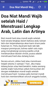 Doa Niat Mandi Wajib For Android Apk Download