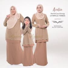 Bagi anda yang sedang mencari inspirasi model baju kurung muslim modern terutama model baju kurung melayu atau dengan. Baju Raya Sedondon Tema Warna Light Khakis Coklat Cair Set Family Ayah Ibu Anak Baju Kurung Baju Melayu Kurta Ay2021 Shopee Malaysia