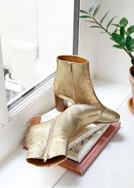Sezane Bottines Lea Chaussures Dorees Bottines Dorees Bottines